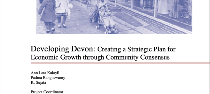 Report – Developing Devon: Creating a Strategic Plan for Economic Growth through Community Consensus