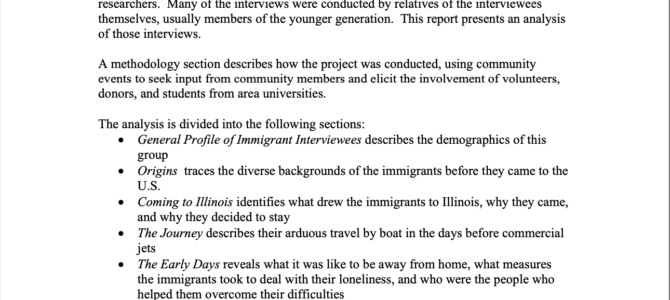 Report – Our Immigrant Story: South Asians in Illinois, 1945-1965