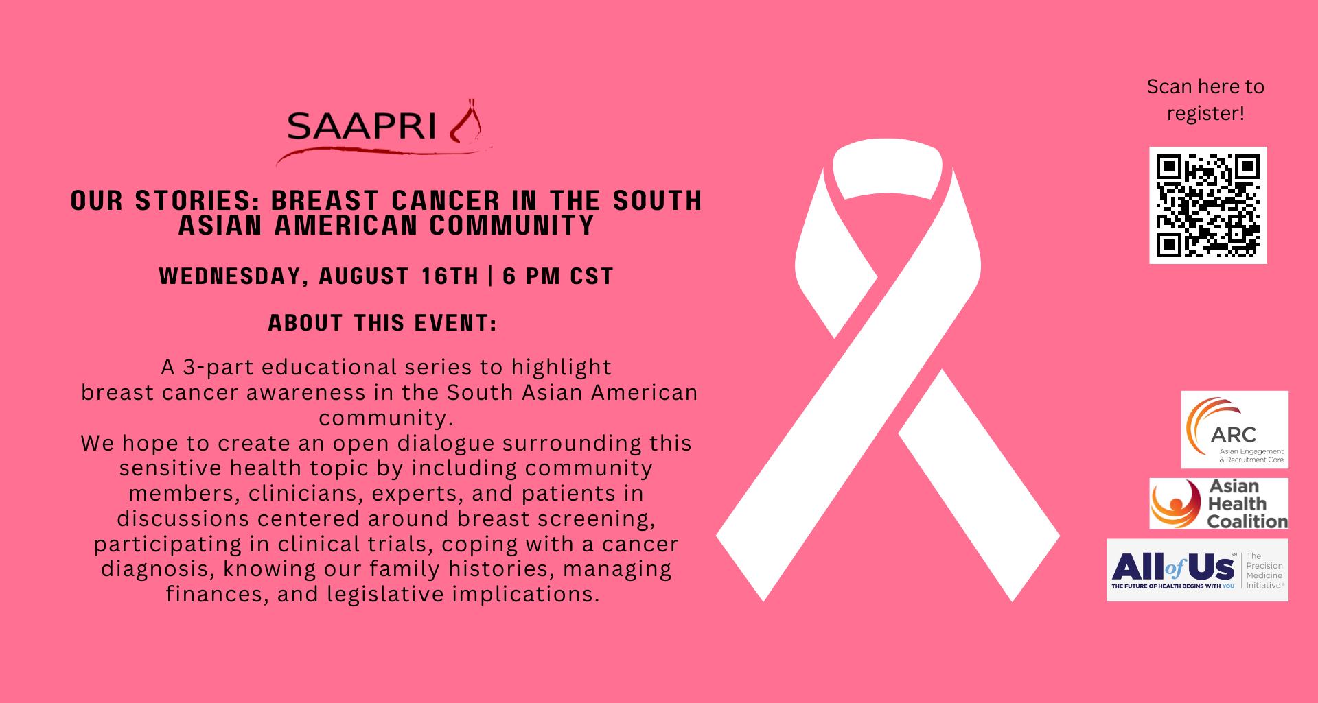 Our Stories: Breast Cancer in the South Asian American Community – 2nd ...